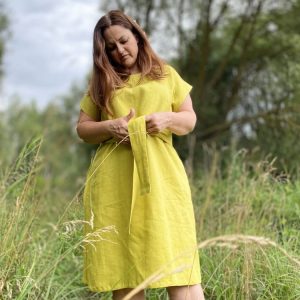 Lininė suknelė Citrina